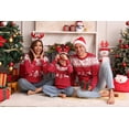 thumbnail image 4 of Totatuit Chandail de Noël Assorti pour la Famille Col Rond Rennes Flocons de Neige Chandail Tricoté Laid pour Hommes Femmes, 4 of 6