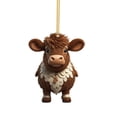 thumbnail image 1 of Fiudx Lindo Colgante de Coche de Vaca, Adorno para Árbol de Navidad, Decoración Única para El Hogar, Multiusos, Ideal para Regalar En Fiestas, Colgar En Árboles, Bolsos o Espejos, Ideal para Navidad, 1 of 1