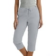 thumbnail image 4 of Women's Stretchy Yoga Leggings Summer Knee Length with Pockets Comfy, 4 of 7
