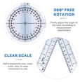 thumbnail image 2 of 3pcs Physical Therapy Goniometer Set Spinal Goniometer 360 Degree Angle Ruler Protractor Ruler, 2 of 8