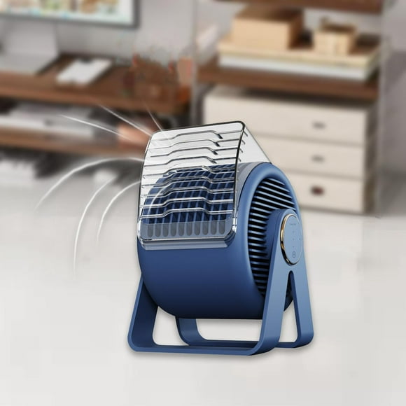Ventilador de mesa Soledad recargable por USB 17 x 13,5 x 11 cm personal Azul
