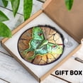 thumbnail image 4 of 6" Luna Moth Stained Glass Suncatchers Art Glass Monarchs for Sun Catcher Indoor Window Gifts for Pet Animal Nature Floral Lovers Women Grandma Mom Friend Painted Panel Décor BUG-05C-SG6, 4 of 5