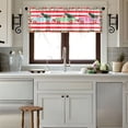 thumbnail image 5 of Dvkptbk 1 Pce Rideau Court Floral Multicolore Rideau de Cuisine Demi-Rideau Bordure Décoration de Petite Fenêtre de Noël Polyester Coton, 5 of 5