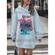 thumbnail image 2 of Vestido con capucha para mujer, informal, estilo minimalista callejero, vestido a la moda, sudaderas con capucha, chándal 3d, ropa de calle de estilo coreano, 2 of 5