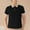 Black#02, variant on Polo Shirts for Men Business Casual Tops Summer Solid Breathable Tee Lightweight Short Sleeve Button Down Tshirt