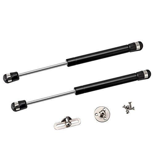 2 Pack 10 inch Gas Prop Force 100N/22LB Gas Struts – Black Gas Springs/Window Lift and Lid Support/Gas Shocks for RV Bed Platform/Floor Hatch/Outdoor Bench/Cabinet/Tool Box/Truck Canopy