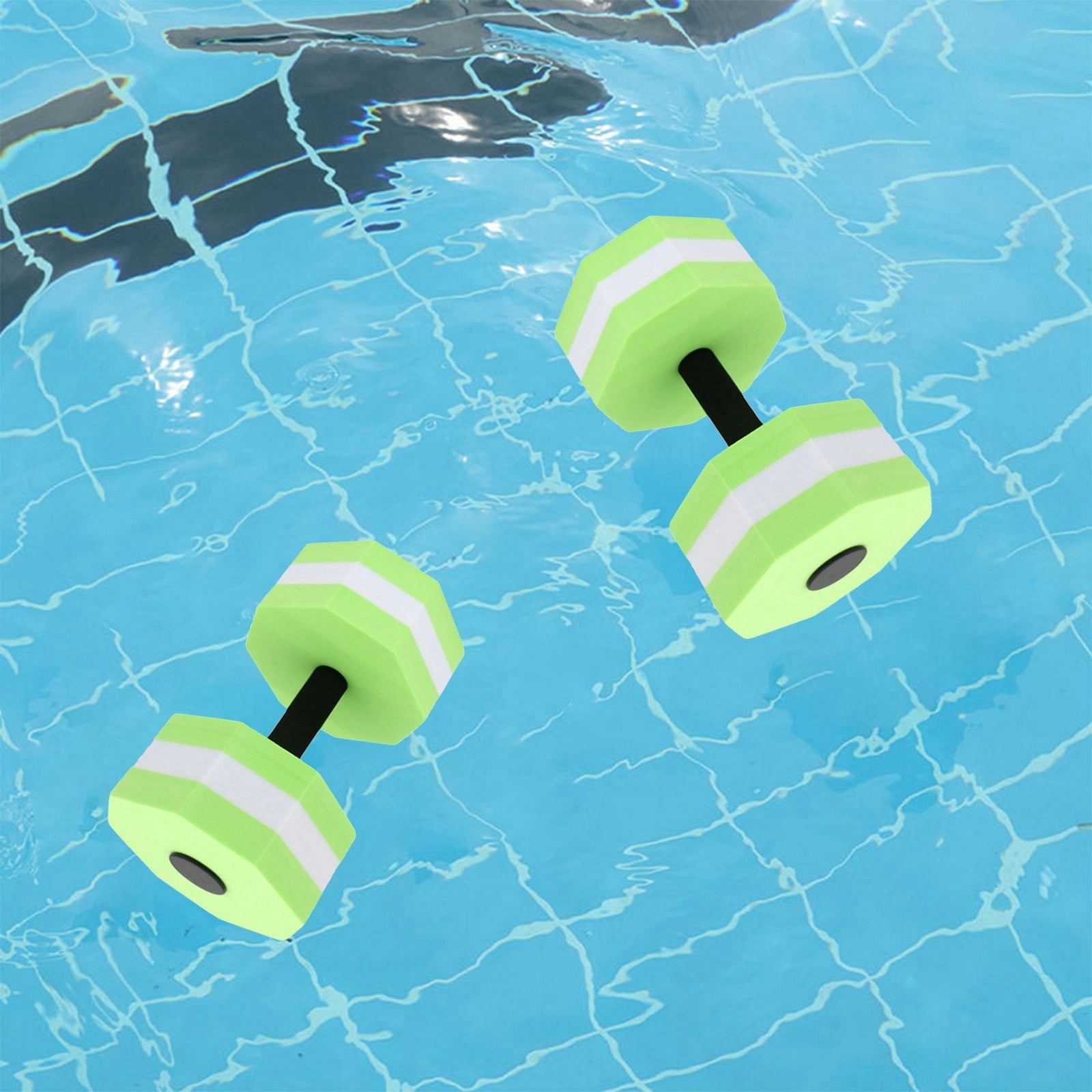 Haltères En Mousse EVA Pour Aquagym Et Fitness Aquatique - Lot De 2 - Bleu Et Blanc - 11