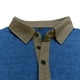 thumbnail image 5 of pstuiky camisetas de hombre, Camisa informal de moda para hombre, color liso, con solapa, mangas, cuello redondo, botones y bolsillo ropa de hombre s, 5 of 6