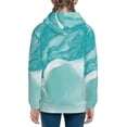 thumbnail image 6 of Sikiie Teal Turquoise 1 Zip Up Hoodie Teenage, hoodies for Teenage, Zipper Sweatshirt Jacket for Daily, Traveling-Medium, 6 of 6