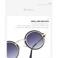 thumbnail image 4 of Lunettes de Soleil Rétro Rondes pour Hommes et Femmes Décoration de Plage Extérieure (Couleur : g, Taille : 1), 4 of 4