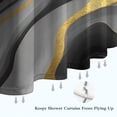 thumbnail image 6 of Gray and Gold Marble Gold Dots Pattern Shower Curtain 84"x72" ,Bathroom Decorative Shower Curtains Set with 12 Hooks,Modern Waterproof Washable Shower Curtain, 6 of 6