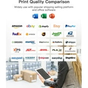 Nelko 4x6 Direct Thermal Shipping Label (Pack of 500 Fan-Fold Labels), Nelko 4x6 Thermal Labels for Nelko PL70E Shipping Label Printer, Perforated and Strong Adhesive, Commercial Grade