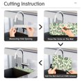 thumbnail image 5 of Yayeee Faucet Mat for Kitchen Sink 14.7" Diatomite Long Splash Guard Pad, Green Floral, 5 of 7