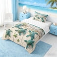 thumbnail image 2 of Manfei 3D Turtle Starfish Twin Comforter Sets for Kids Boys and Girls, Coastal Print Bedding Set, Reversible 2 Pieces, 1 Comforter and 1 Pillowcase, 2 of 6