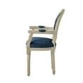 thumbnail image 5 of Rustic Manor Christianna Linen Upholstered Dining Chair, Navy, 5 of 8