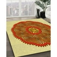 thumbnail image 3 of Ahgly Company Machine Washable Indoor Rectangle Transitional Mahogany Brown Area Rugs, 8' x 12', 3 of 7