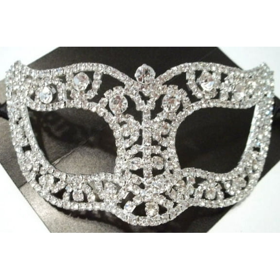 Wedding Crystal Bridal Rhinestone Laser Cut Venetian Masquerade Mask Gift