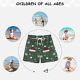 thumbnail image 6 of FORMRS Boys Swim Trunks Quick Dry Mesh Liner Boardshorts Sizes XS-XL, Christmas Hats, 6 of 7