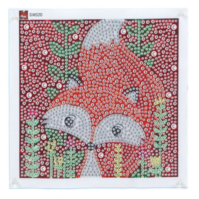 LAFGUR 5D Paintings Little Foxes Pattern Clear Symbols DIY Handcraft Rhinestone Painting For Home Decoration,Rhinestone Painting Craft,DIY DiamondPainting Kit