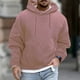 thumbnail image 1 of Sudadera con capucha para hombre, moda, color liso, sudadera con capucha, manga larga, informal, con cordones, de punto, abrigo, blusa de poliéster para hombre, 1 of 5