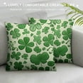 thumbnail image 3 of COMIO  Green Lucky Charms Pillow Covers  Hello Shamrocks St Patricks Day Throw Pillow Covers Clover Hat  Cushion Case for March Holiday Home Outdoor Decor Sofa, 3 of 5