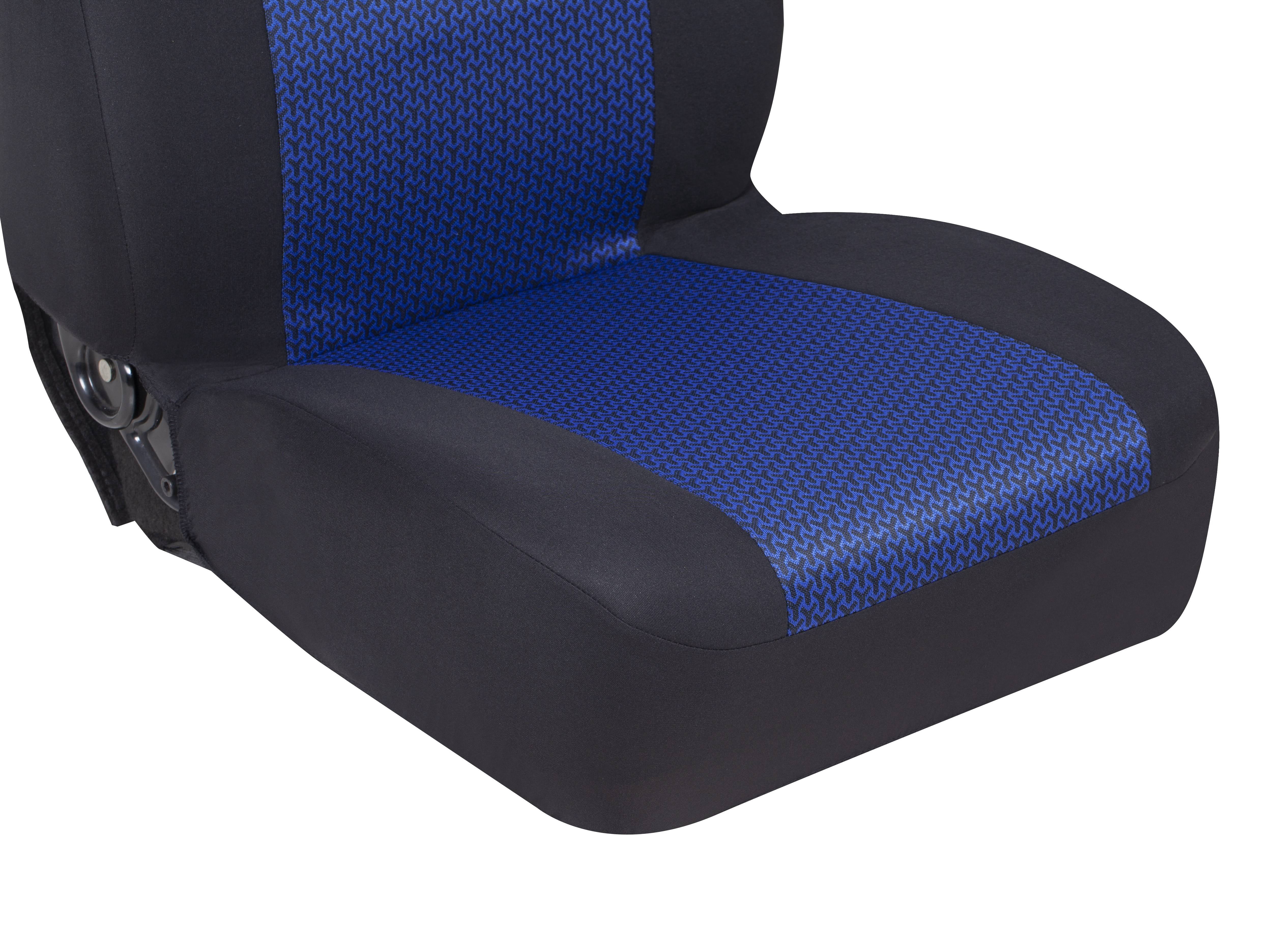 Auto Drive 1pc Atlanta Blue Seat Cover-Universal Fit, Assembled Product-2202SC263