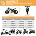 thumbnail image 4 of Debonair Motorcycle Cover All Season Universal Sturdy Material Waterproof Sun Outdoor Protection with Night Reflective Stripe Lock-Holes & Storage Bag Fits up to 104" Motorcycles Vehicle Cover, 4 of 8