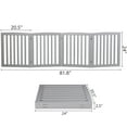 thumbnail image 3 of ZENSTYLE Foldable Pet Fence Home Entryway Doorway Indoor Dog Fence Pet Gate 4 Panels with Protector Feet MDF Gray, 3 of 10