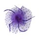 thumbnail image 2 of Qarigey Sombrero de red con lazo de flores para mujer, pinza para el pelo para dama de honor, accesorios para fiesta de boda, tocado con pinza Sombreros Púrpura, 2 of 6