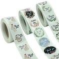thumbnail image 4 of CAROOTU Floral Thank You Stickers Roll 500-Count Stickers Round for Wedding, 4 of 6