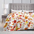 thumbnail image 6 of Fall Blanket for Boys Girls, Cute Autumn Themed Design Printed Throw Blankets for Kids Lap, Chair Sofa, Warm Soft Cozy Blanket, 40"x 50", 6 of 6