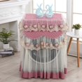 thumbnail image 1 of Lace Ruffle Floral Washing Machine Dust Cover Protection Front Durable Soft Home, 1 of 4