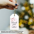 thumbnail image 4 of Koyal Wholesale Modern Pink Bow Baby Shower Tags for Favors Thank You for Celebrating with Us 20 Pack, 4 of 4