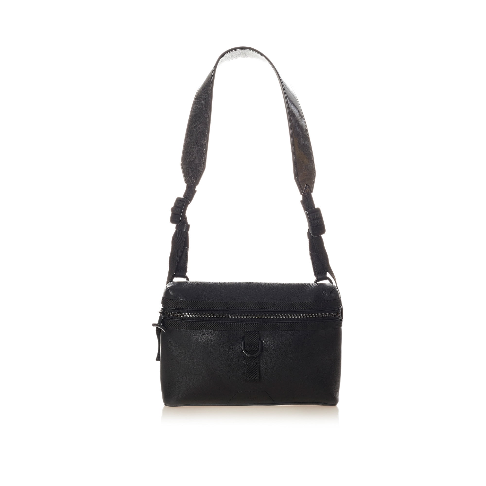Unisex Pre-Owned Authenticated Louis Vuitton Monogram Glaze Messenger PM  Pvc Plastic Brown Crossbody Bag 