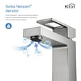 thumbnail image 4 of Kibi Cubic Single Handle Bathroom Vanity Sink Faucet with Pop Up Drain, 4 of 5