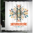 thumbnail image 4 of Ambesonne Tribal Shower Curtain, Design and Words, 69"Wx70"L, Multicolor, 4 of 5