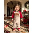 thumbnail image 5 of RUINIXCW Toddler Baby Christmas Outfit Waffle Long Sleeve Sweatshirt and Pants 2Pcs, 5 of 6