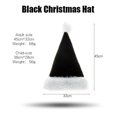 thumbnail image 3 of Sombreros de Navidad negros para adultos y niños, decoraciones navideñas, Feliz Navidad, fiesta de año nuevo, decoración de Festival, regalo, 3 of 4