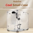 thumbnail image 4 of Transparent Mini ITX Chassis for High Performance Hardware, SFX Power Supply, 360 Heat Dissipation, Small and Light, Computer Case, 4 of 7