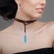 thumbnail image 5 of Collar turquesa estilo bohemio, cadena decorativa para el cuello, accesorio natural para el cuello, 5 of 6