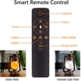 thumbnail image 3 of ge Lantern LED Battery Powered Camping Lamp Outdoor Hanging Lantern Flickering Flame Rechargeable Retro Lanterns Remote Control 4 Modes Light Non-Solar 2 Pack, 3 of 5