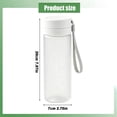 thumbnail image 3 of MOPOOR Small High-Temperature Wide Mouth Drink Bottle,Portable Water Bottle with Lanyard Plastic Reusable Drinking Cup Leakproof Travel Water Bottle for Gym Office Home Travel Outdoor Sports, 3 of 7