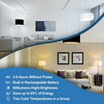 thumbnail image 5 of 9 Pack Rechargeable Emergency Light Bulbs,Two color temperatures in one package, 5 of 9