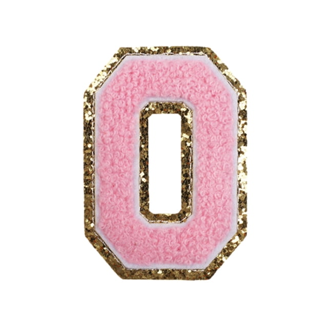 WHEANG Computer Embroidery Towel Embroidery Pink 0-9 Number Embroidery Stickers Clothing Accessories Clothing and Hat Accessories Patch Cloth Stickers One Size Multi-Color