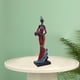 thumbnail image 4 of Estatuas de de mujer africana, de mujer, de dama tribal para niñas, decorativa , Azul como se describe Macarena escultura negra, 4 of 8