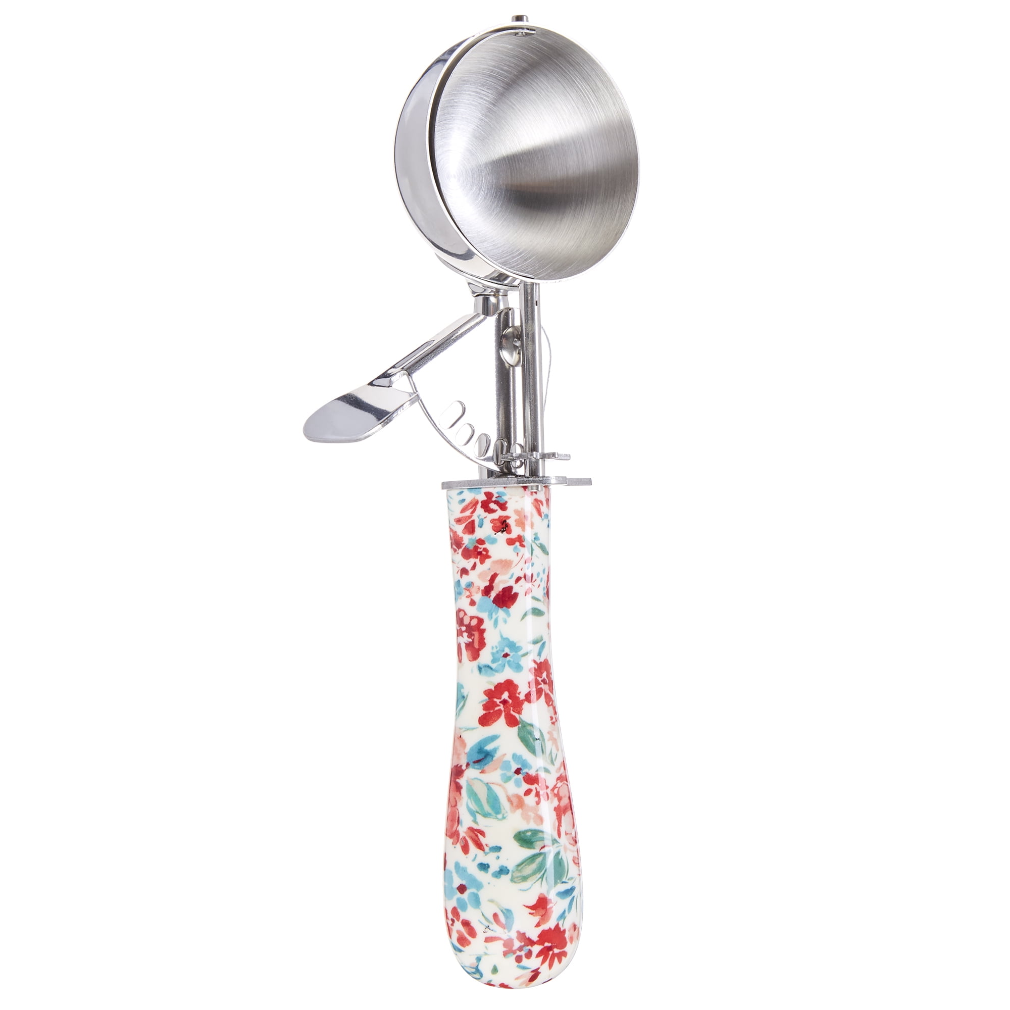 The Pioneer Woman Gorgeous Garden Stainless Steel Trigger Ice Cream Scoop