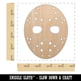 thumbnail image 2 of Hockey Mask Goalie Scary Halloween Wood Shape Unfinished Piece Cutout Craft DIY Projects - 4.70 Inch Size - 1/8 Inch Thick, 2 of 7
