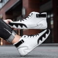 thumbnail image 4 of XIMIN Men's Casual Suede Lace Up Flats Ankle Boots Orthopedic Slip On Shoes Handmade High Top Boots Outdoor Lightweight Walking Sneakers Non-Slip Driving, 4 of 9