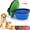 Blue, variant on Collapsible Pet Silicone Dog Food Water Bowl Outdoor Camping Travel Portable Folding Pet Supplies Pet Bowl Dishes with Carabiner 350ML Blue 1 PCS