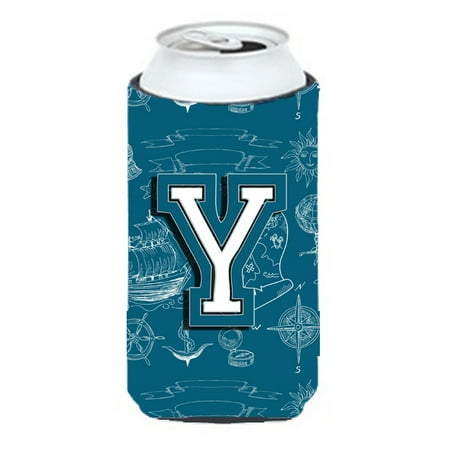 

Carolines Treasures CJ2014-YTBC Letter Y Sea Doodles Initial Alphabet Tall Boy Beverage Insulator Hugger Tall Boy
